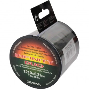 Леска DAIWA Infinity Duo Carp 1210м 0,31мм Леска DAIWA Infinity Duo Carp 1210м 0,31мм