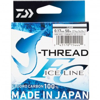 Леска DAIWA J-Thread Fluoro Carbon Ice Line 50м 0.21мм (прозрачная) Леска DAIWA J-Thread Fluoro Carbon Ice Line 50м 0.21мм (прозрачная)