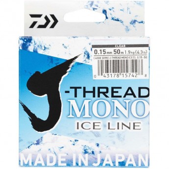 Леска DAIWA J-Thread Mono Ice Line 50м 0.06мм (прозрачная) Леска DAIWA J-Thread Mono Ice Line 50м 0.06мм (прозрачная)