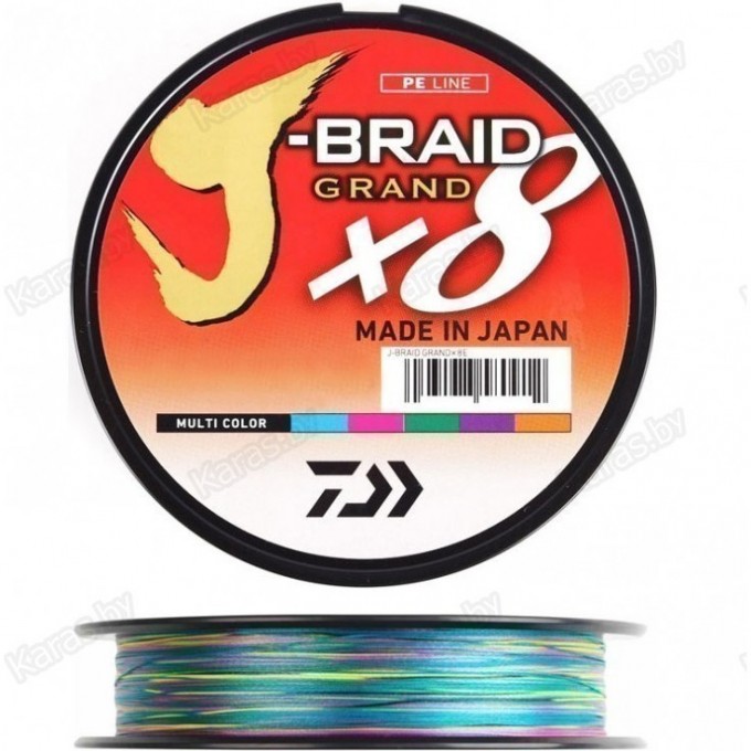 Шнур DAIWA J-BRAID GRAND X8E 300М 0,28ММ MULTI COLOR 12795-128RU
