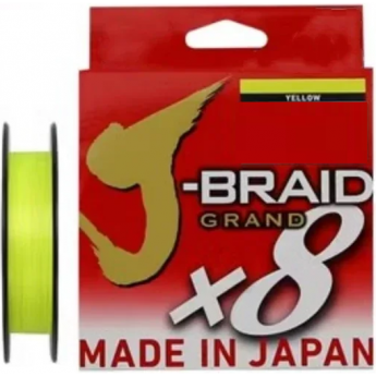 Леска DAIWA J-BRAID GRAND X8 0.10mm-135m YELLOW